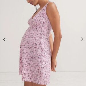 Hatch Pink Floral Nursing Nightgown